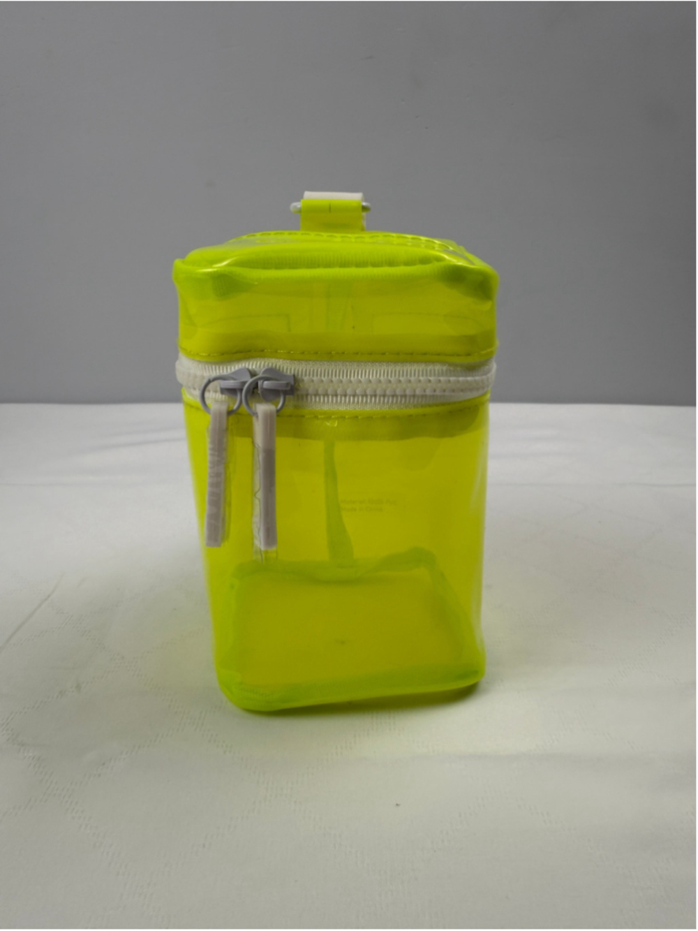 drunk elephant makeup bag Neon Yellow White